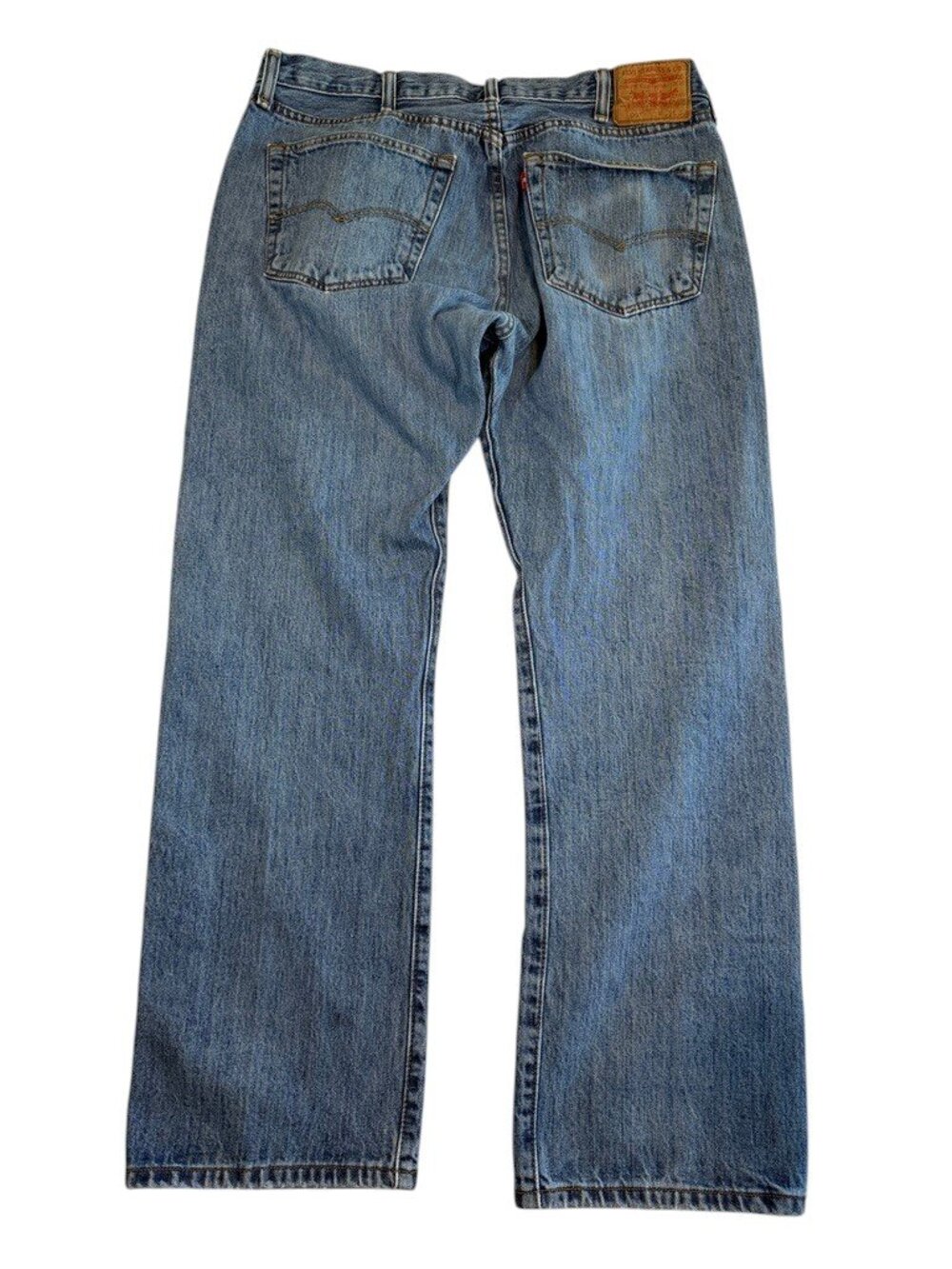 Vintage LEVIS 501 Button Fly Denim Blue Jeans 38 30